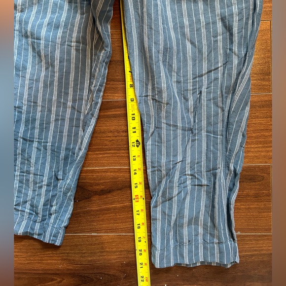 Linen-Blend Track Trousers in Stripe - Picture 8 of 8